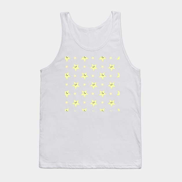 Kawaii Cute Star Pattern Tank Top by Kelly Gigi